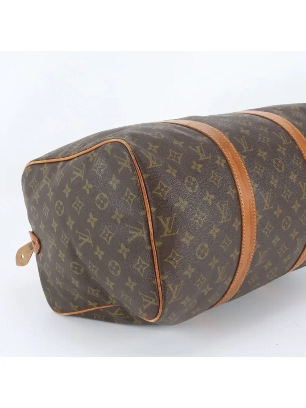 Louis Vuitton Monogram Sac Spruce 45 Leather Boston Bag Tote